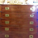 Commode de marine en acajou fabrication vers 1940