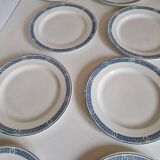 Set of 14 Terre de fer Salins plates, Castellane model
