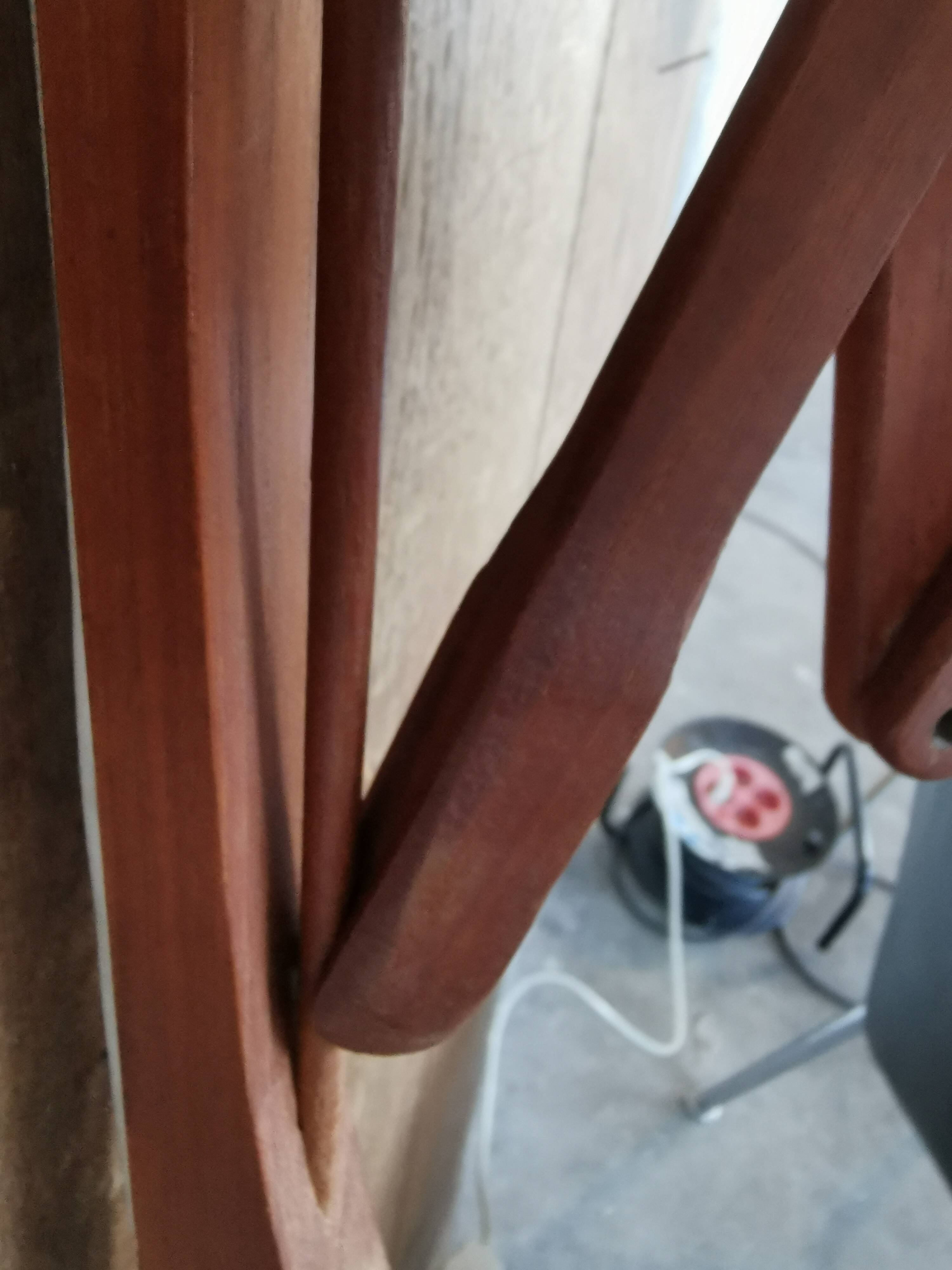 Danish teak scissor wall light circa 1960