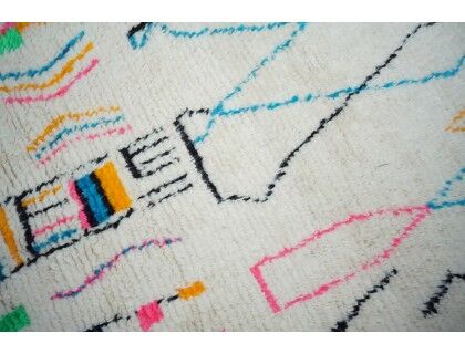 Colorful Berber carpet 265x146cm
