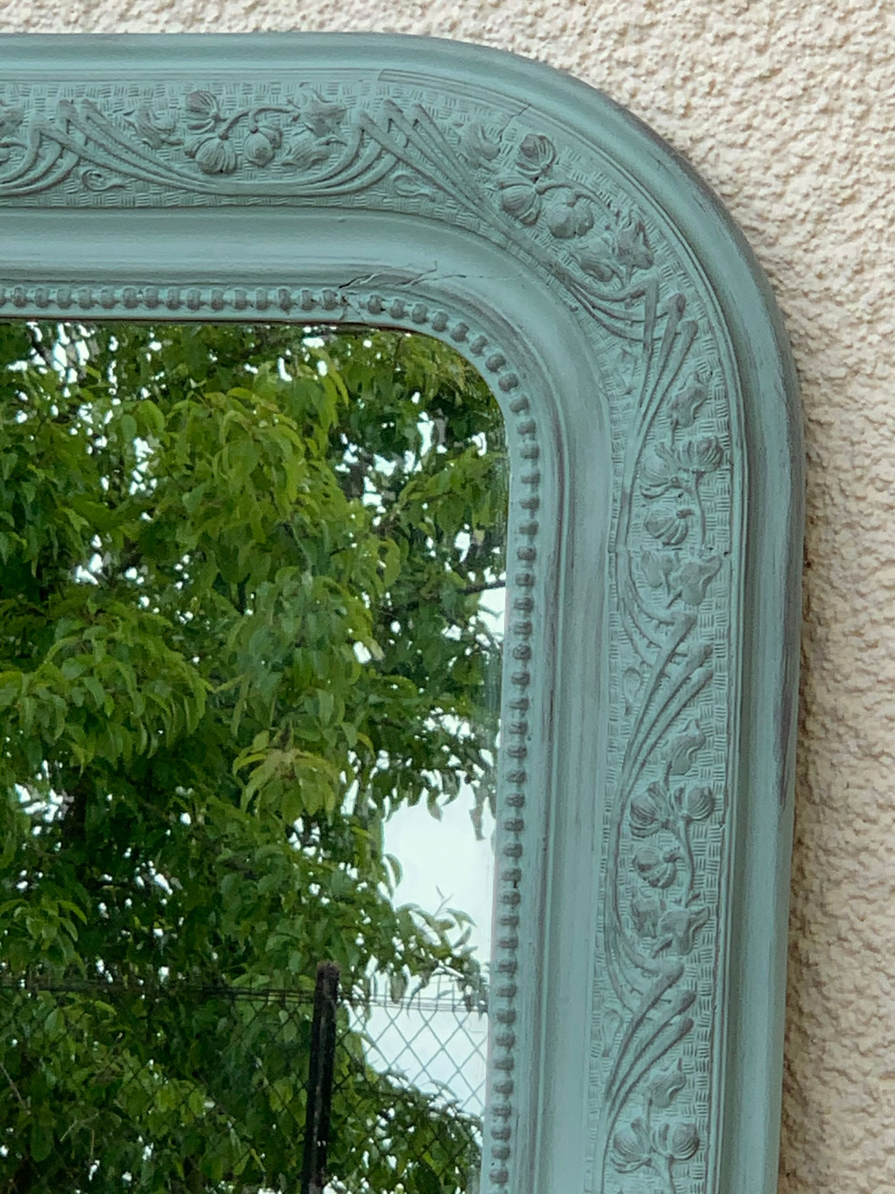 Mirror Louis Philippe celadon 68x92