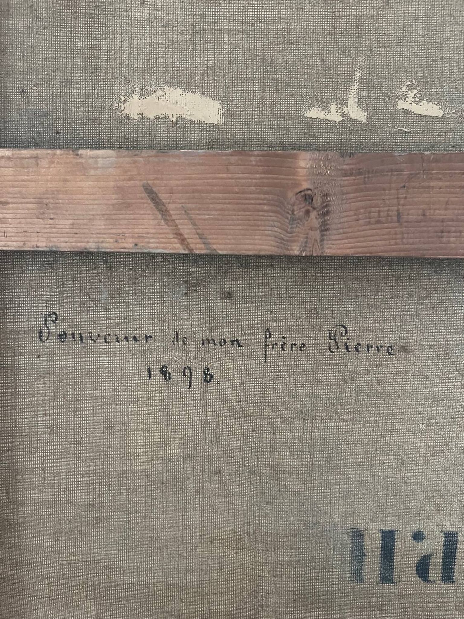 La clairière, huile sur toile “Souvenir de mon frère Pierre 1898”