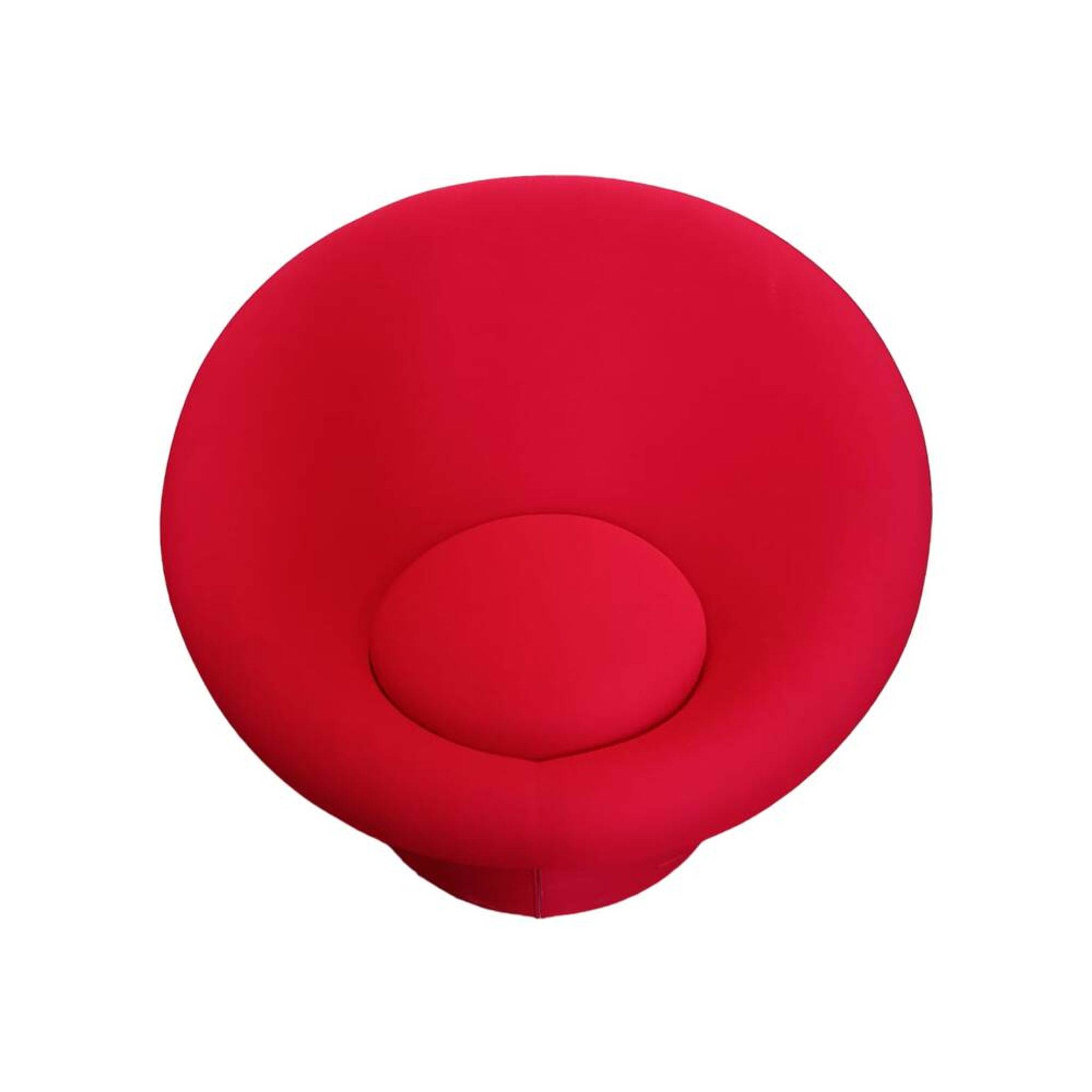 Fauteuil Mushroom rouge par Pierre Paulin