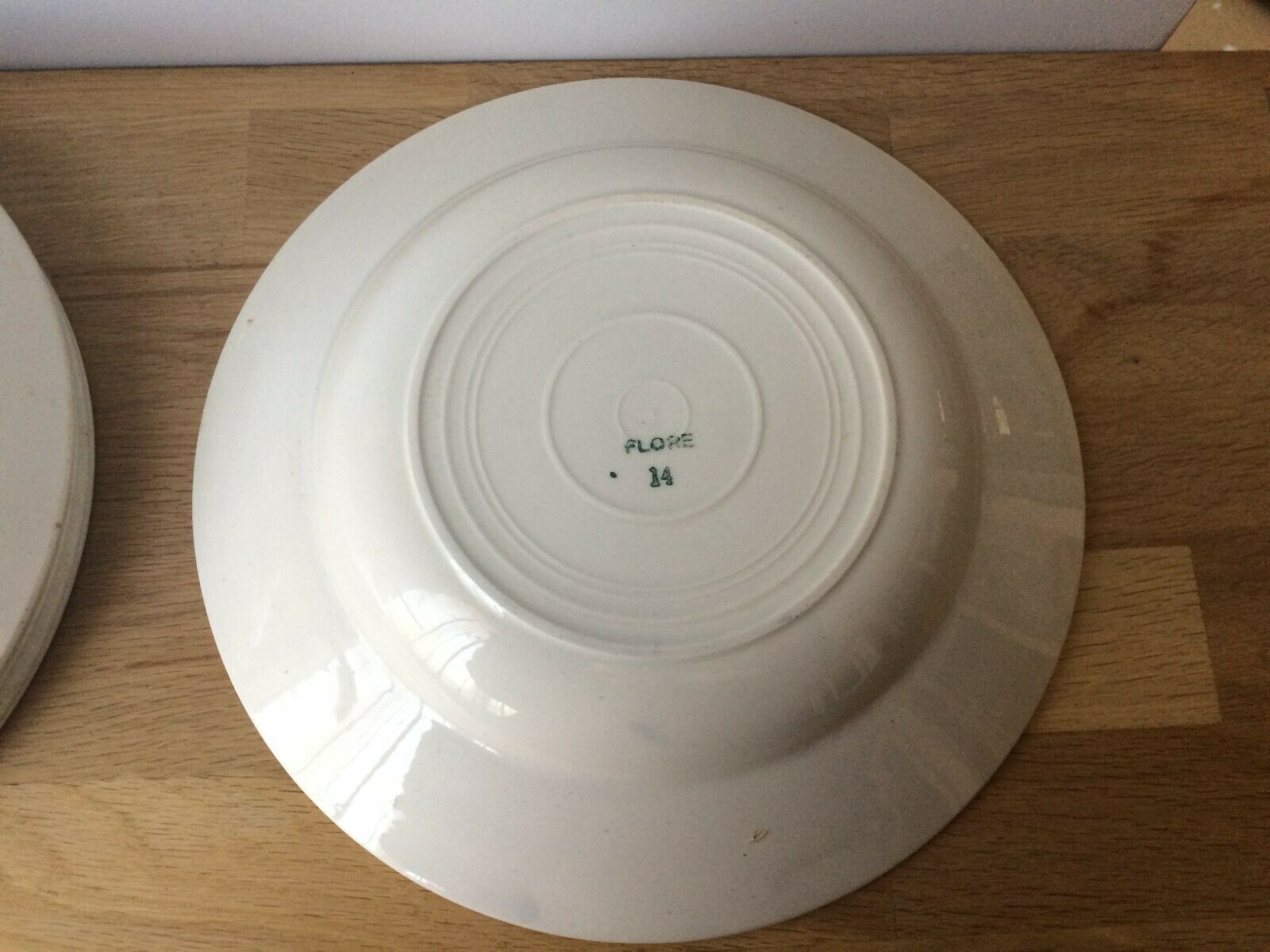 Set of 5 vintage half-hollow plates decoration flora