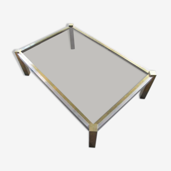 Brass and brushed steel table 1970