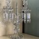Pair of Baccarat Crystal Girandole Candlesticks