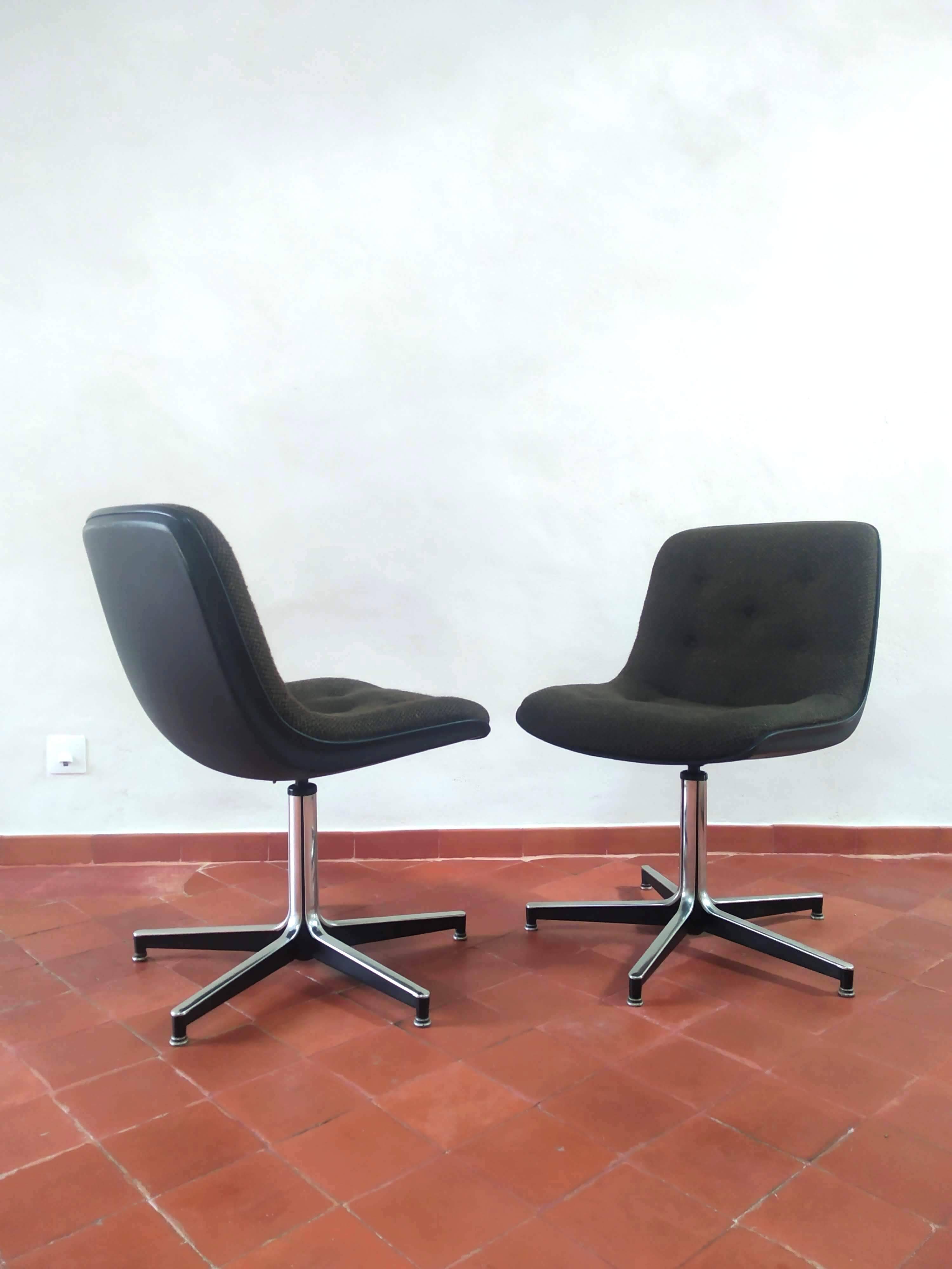 Pair of Vintage Strafor Office Chairs