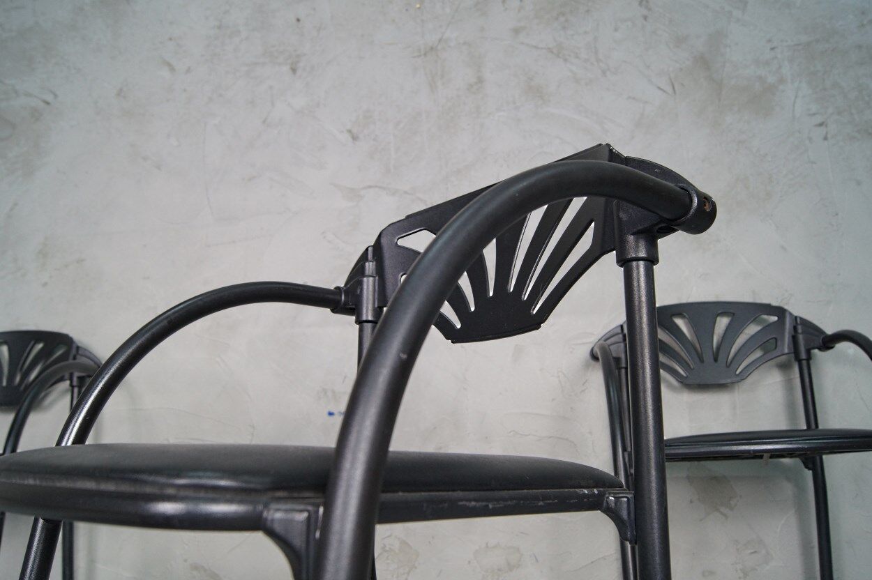 Italian Alisea armchairs by Lisa Bross for Studio Simonetti, 1980s, Set of 4