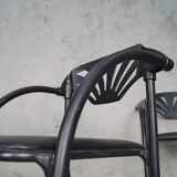 Italian Alisea armchairs by Lisa Bross for Studio Simonetti, 1980s, Set of 4