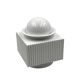 Sergio Asti, postmodern white ceramic vase, Cedit Italy 1970s