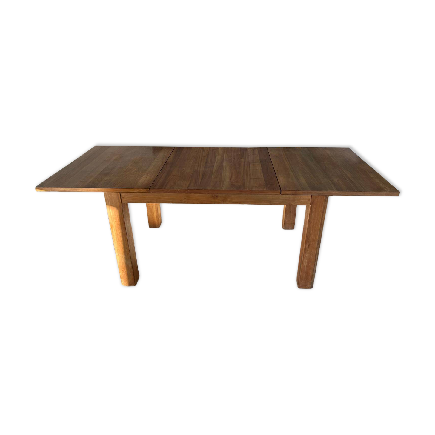 Ethnicraft teak dining table with slice extension