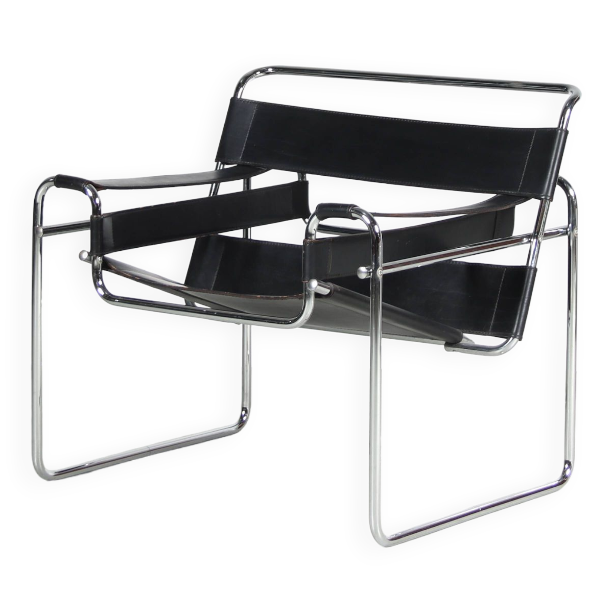 1980s “Wassily” Chair after Marcel Breuer from Italy