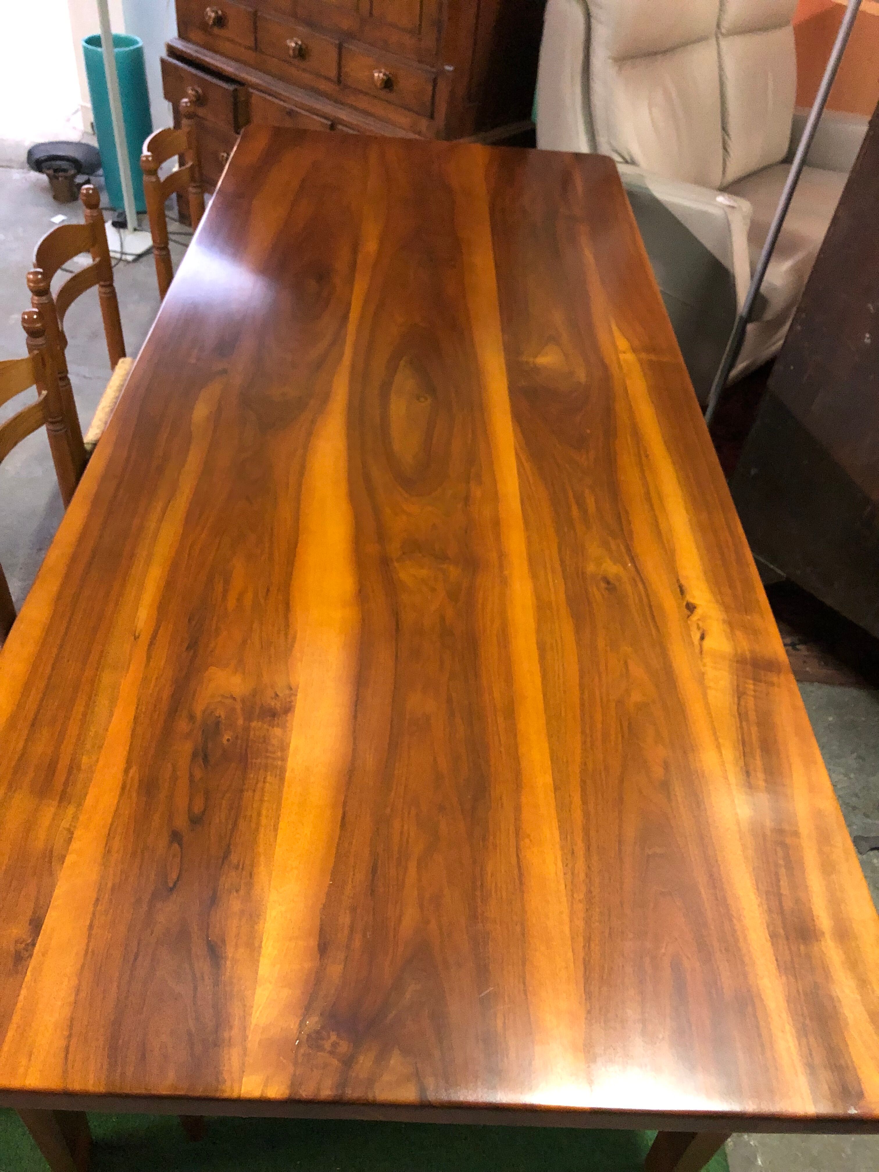 Solid walnut table