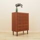 Commode haute en teck danois des années 1960