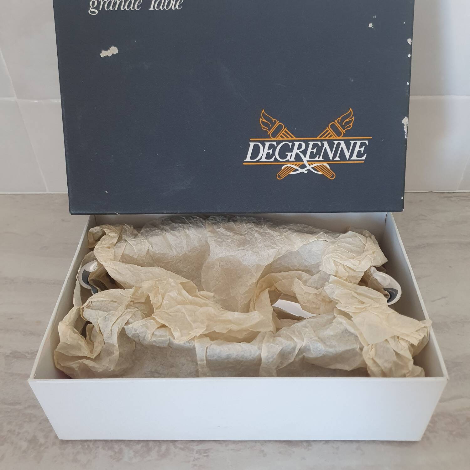 Guy Degrenne 18/10 stainless steel sauceboat, Régence collection