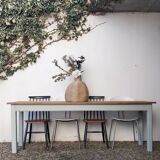 Painted wood farmhouse table