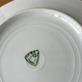 Set of 10 Art Deco porcelain dessert plates