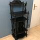 Napoleon III music cabinet with blackened wooden shelves 19th century