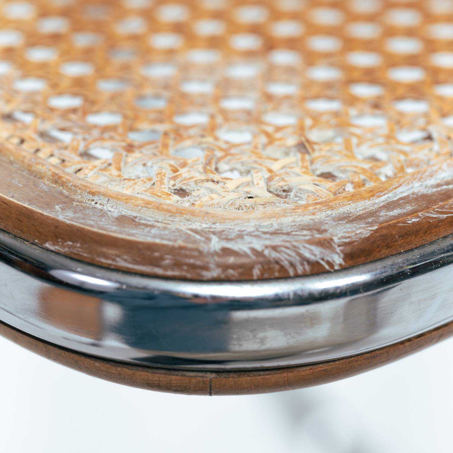 Castelli Plia wicker folding chairs Giancarlo Piretti, set of 8