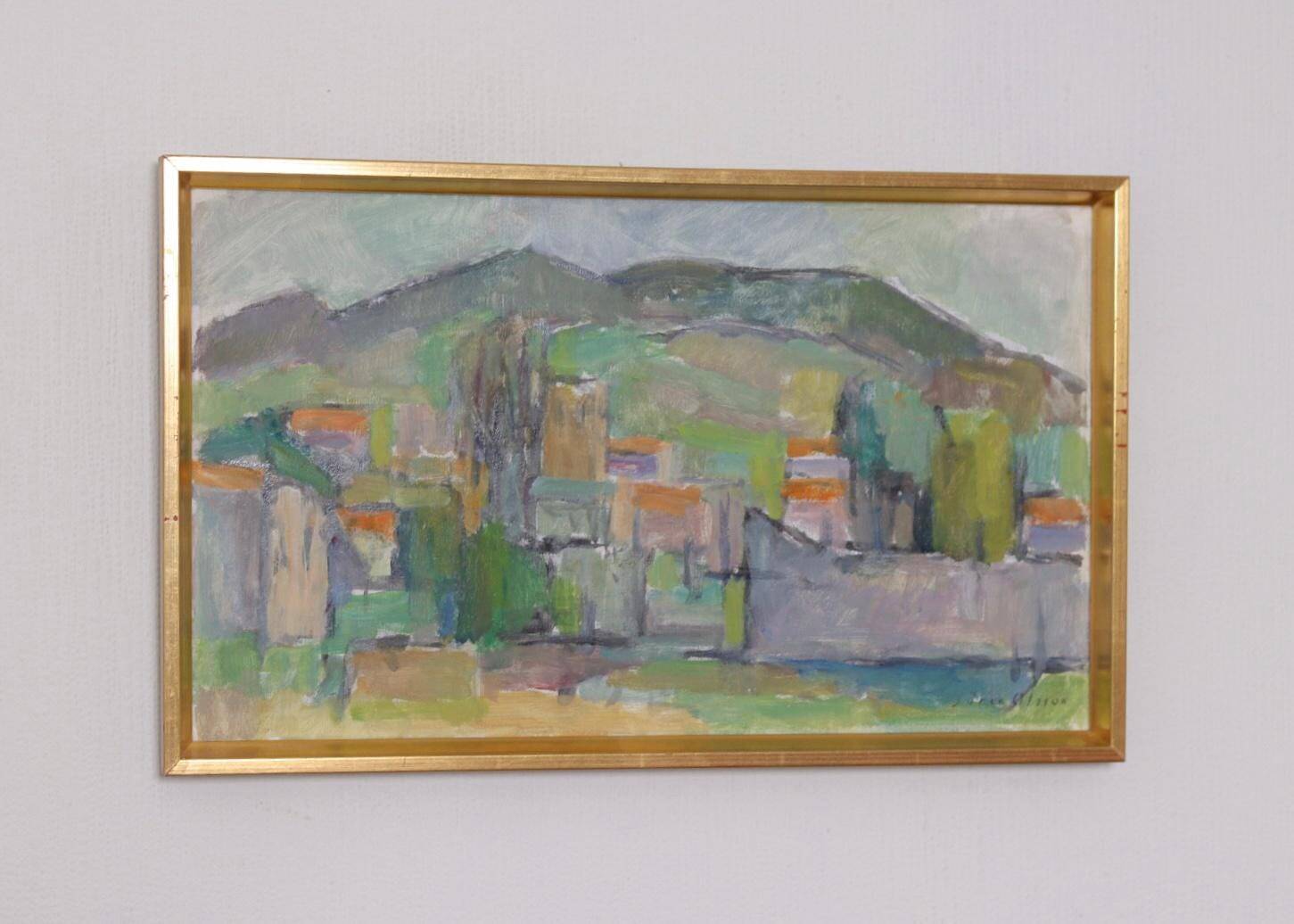 Swedish Oil on Canvas – “Spanish Landscape” by SÖREN OLSSON