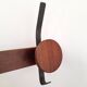 Teak and metal coat rack from the 60s