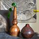 Potter's soliflore vase in vintage glazed stoneware