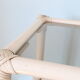 White rattan coffee table