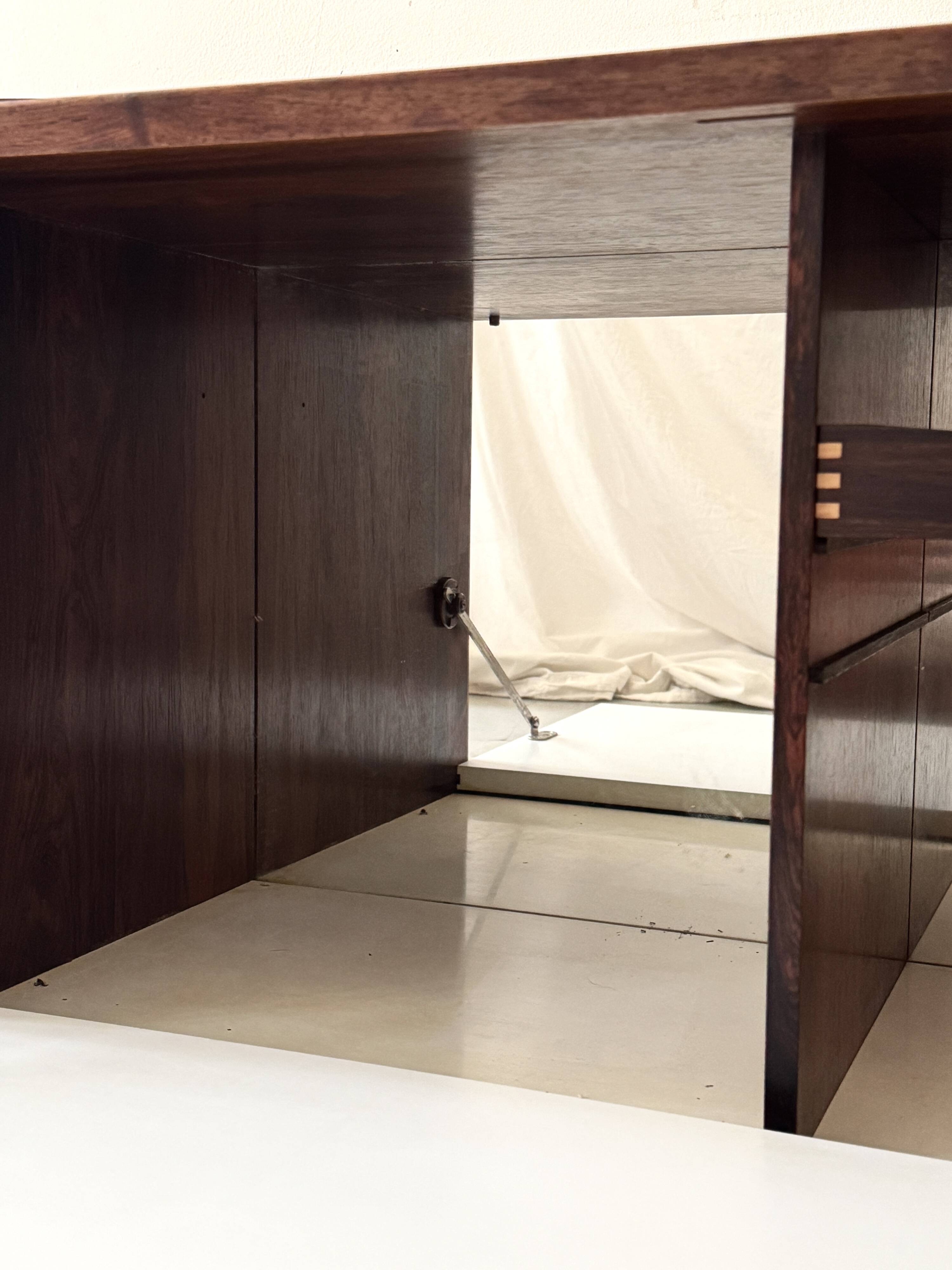 Modular library office Cado in rosewood, Poul Cadovius Denmark