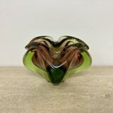 Mid century Murano glass bowl , 1970s