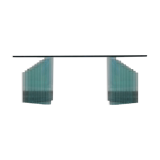 Vintage glass coffee table Italy