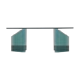 Vintage glass coffee table Italy