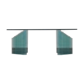 Vintage glass coffee table Italy