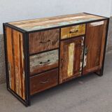 Buffet en bois coloré