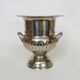 Vintage Médicis-shaped champagne bucket in silver-plated metal.