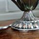 Vintage Christofle caviar spoon set Fleuron dolphin decoration