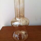 Lightly smoked glass tulip for kerosene lamp