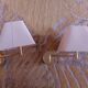 TWO BRASS WALL LIGHTS