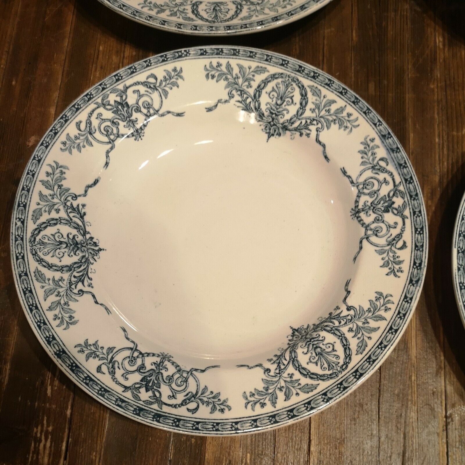 Series of 4 plates earth of iron LG Austerlitz