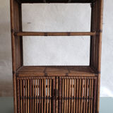 Rattan shelf