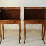 Pair of bedsides made of cherry wood