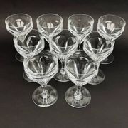 Baccarat, set of 9 port glasses model Duchesse de Dino