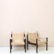 Scandinavian 'Safari Chair' style armchairs