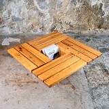 Pine coffee table with storage