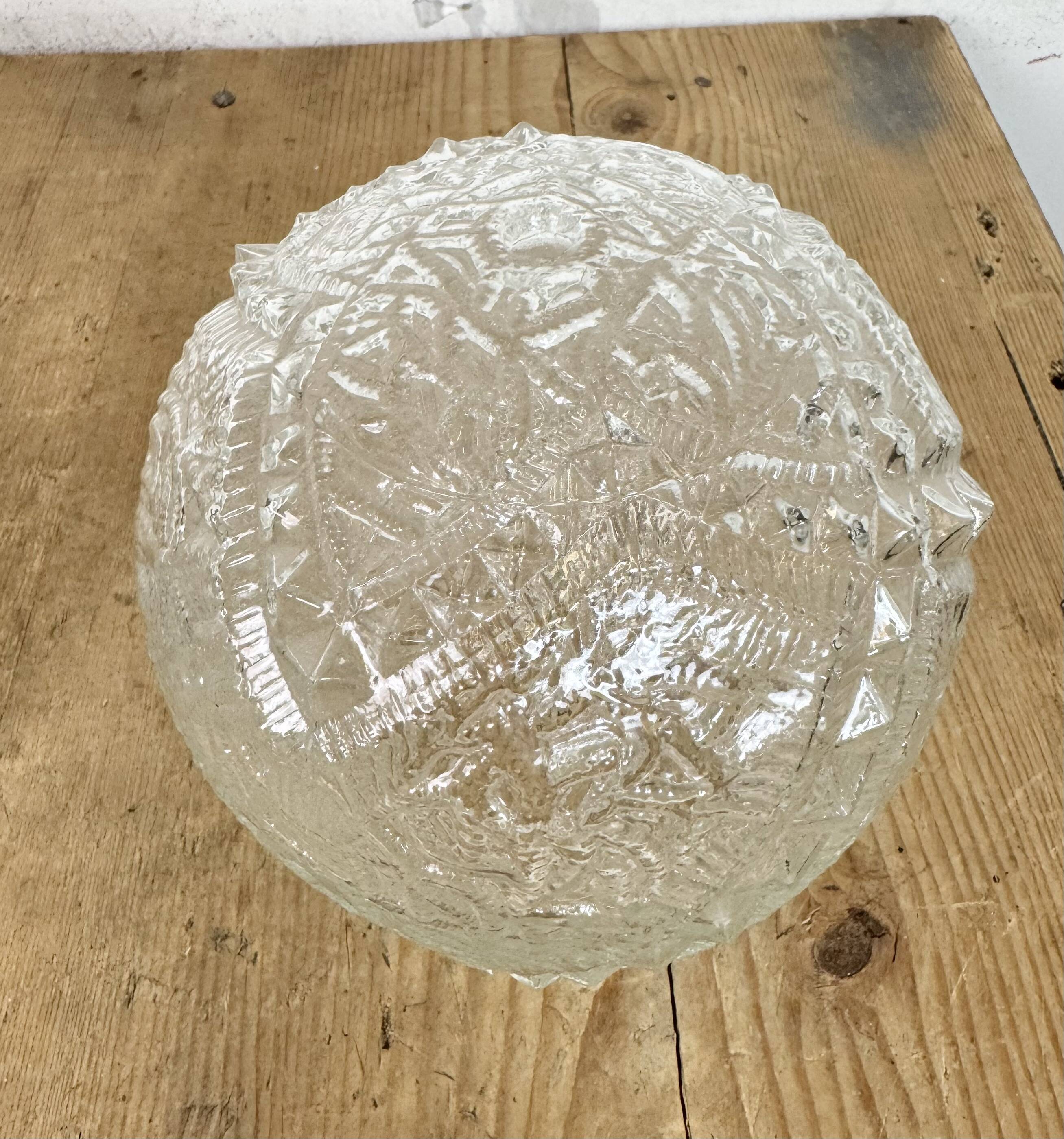 Vintage White Porcelain Ceiling Light, 1970s