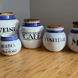 Spice jars "coffee" in real porcelain from Biot