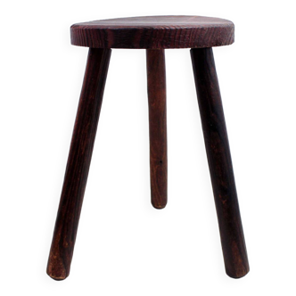 Old solid pine stool