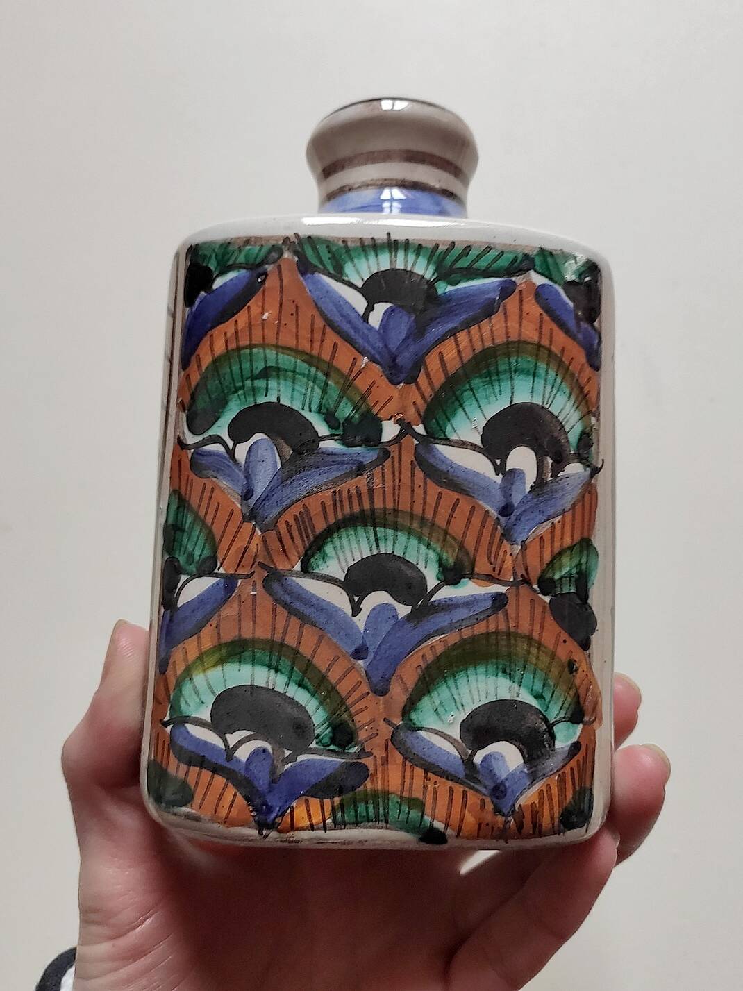 Flacon/flasque céramique artisanale