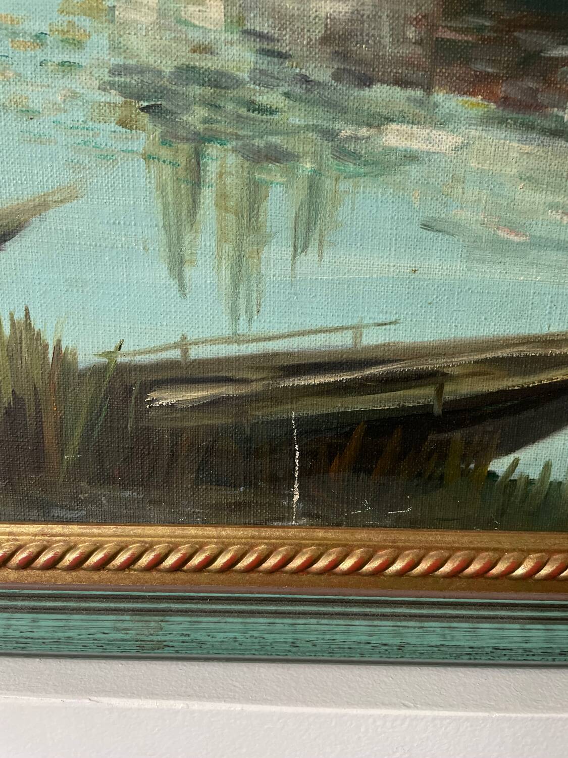 Large 20th century oil on canvas signed J. Beyly