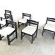 Lot de 6 chaises vintage années 70