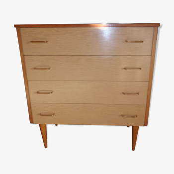 Commode vintage pieds compas  1960